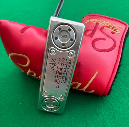 Scotty Cameron Super Select Newport 2.5+ Putter 35.5" | SuperStroke Flatso 2.0 Grip | 15g Weights | Extended Length