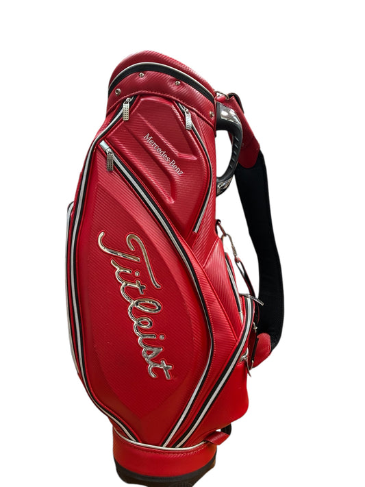 Limited Edition Mercedes-Benz Titleist Cart Bag - Race Car Red | 5 Dividers & Rain Cover